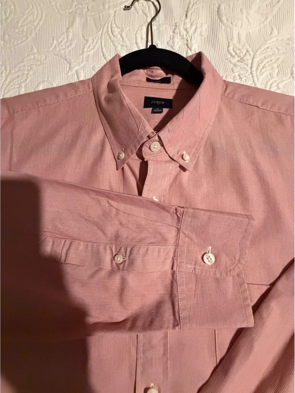 J.Crew Slim Fit XL Button-Down Shirt in Pink
